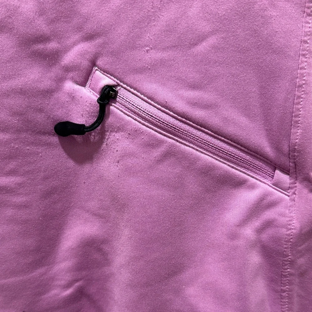 Nike Dri-FIT Lavender Quarter Zip Pullover Athletic Running Top Medium